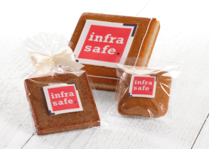 Logo-Gebäck Quadrat