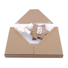 Briefpost Logo-Gebäck Stern 10 x 10 cm