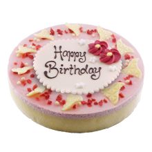 Erdbeer-Joghurttorte 10 Pers. mit Text