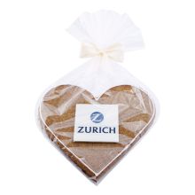 Logo-Gebäck Herz 12 x 12 cm