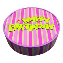 Geburtstag gestreift