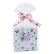 Naschdose Viel Glück mit Karte