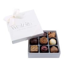 9er Praliné-Box weiss
